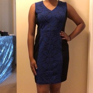Blue/Black Business Dress